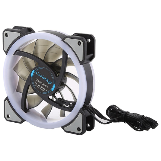3 PCS CoolerAge DC 12V - 0.25A 2500PRM Remote Cotrol Computer Cooler Cooling Case Fan with Adjust LED - Fan Cooling by buy2fix | Online Shopping UK | buy2fix
