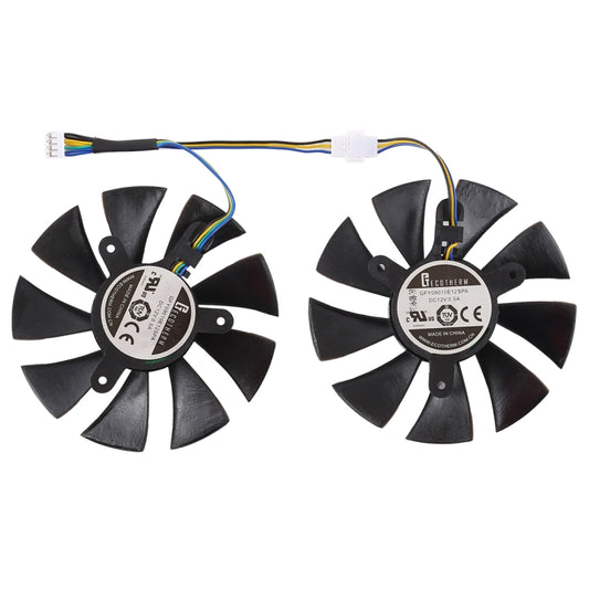 DC 12V 0.5A 4 Pin Female Original Desktop Computer Radiator Cooling Fan CPU Cooling Fan, Diameter: 8.5mm, Pairs - Fan Cooling by buy2fix | Online Shopping UK | buy2fix