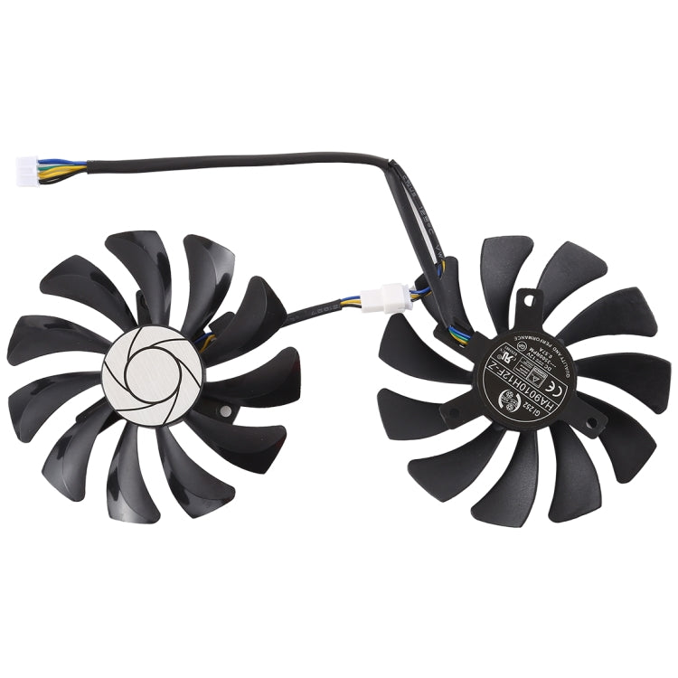 HA9010H12F-Z 4 Pin Graphics Card Cooling Fan for MSI GeForce GTX 1050 Hurricane GTX 1060 Hurricane 6G GDDR, Diameter: 85mm, Pairs - Fan Cooling by buy2fix | Online Shopping UK | buy2fix