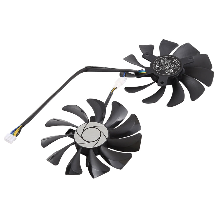 HA9010H12F-Z 4 Pin Graphics Card Cooling Fan for MSI GeForce GTX 1050 Hurricane GTX 1060 Hurricane 6G GDDR, Diameter: 85mm, Pairs - Fan Cooling by buy2fix | Online Shopping UK | buy2fix