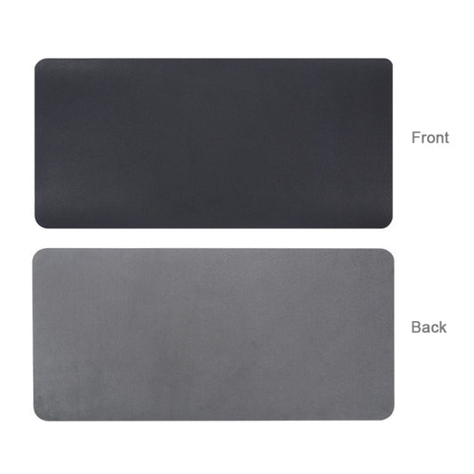 BUBM Multifunction Super Large Non-slip PU Leather Single-sided Mouse Pad Office Desk Mat, Size: 60 x 30cm(Black) by BUBM