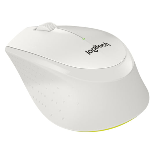 Logitech M330 Wireless Optical Mute Mouse with Micro USB Receiver (White) by Logitech