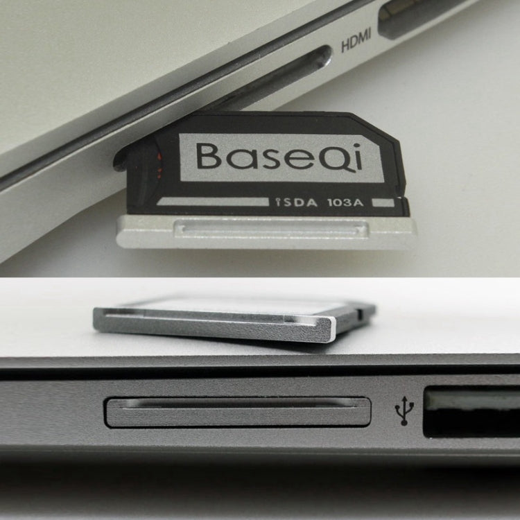 BASEQI Hidden Aluminum Alloy High Speed SD Card Case for Dell XPS 15.6 inch (9560 / 9570) Laptop by buy2fix