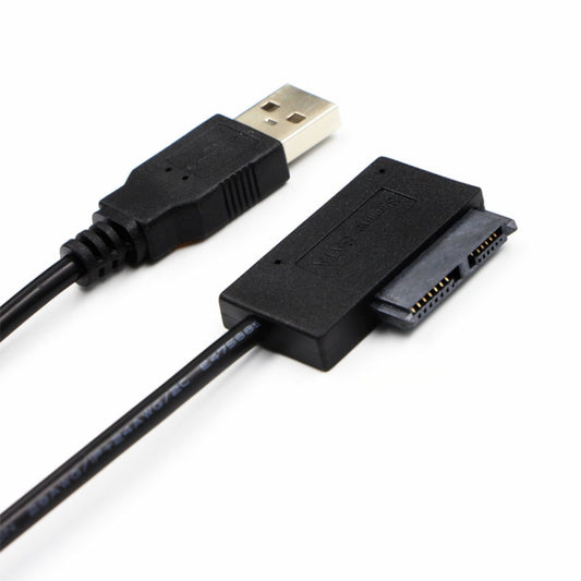 Professional USB 2.0 to 7+6Pin Slimline SATA Cable Adapter Indicator - eSATA & SATA & IDE by buy2fix | Online Shopping UK | buy2fix