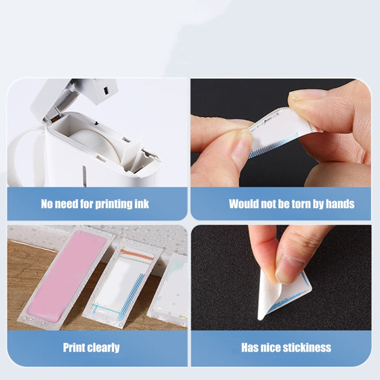 Stickers Barcode Printing Paper For JingChen D11(Blue) by buy2fix