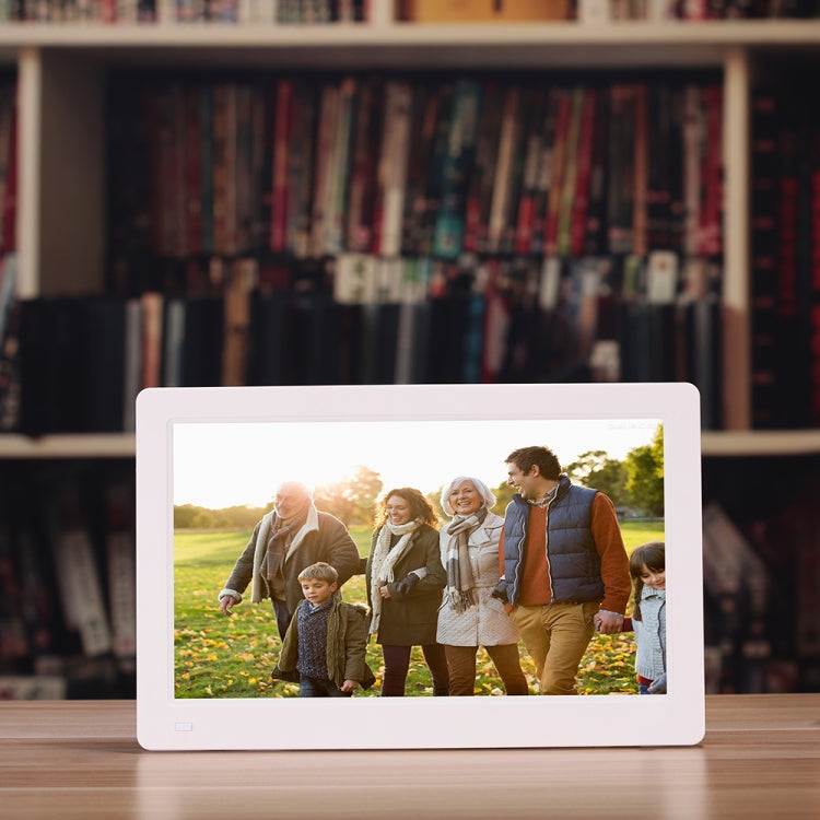 11.6-inch IPS Digital Photo Frame Full View 1920*1080 Electronic Photo Album Advertising Machine(White) - 11 inch Below by buy2fix | Online Shopping UK | buy2fix