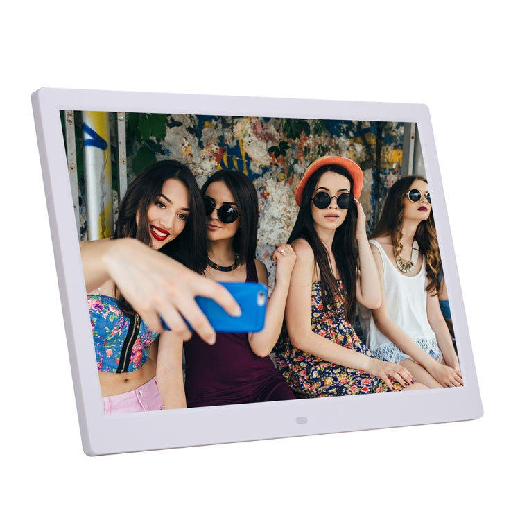 14-inch Digital Photo Frame Electronic Photo Frame Ultra-narrow Side Support 1080P Wall-mounted Advertising Machine(White) - 11-15 inch by buy2fix | Online Shopping UK | buy2fix