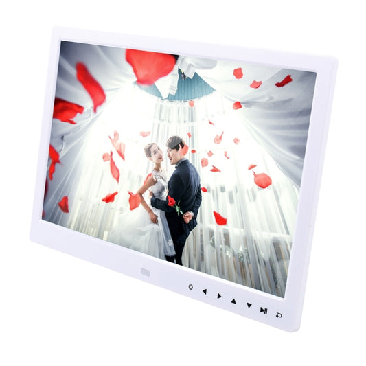 13.0 inch LED Display Digital Photo Frame with Holder / Remote Control, Allwinner, Support USB / SD Card Input / OTG (White) - 11-15 inch by buy2fix | Online Shopping UK | buy2fix