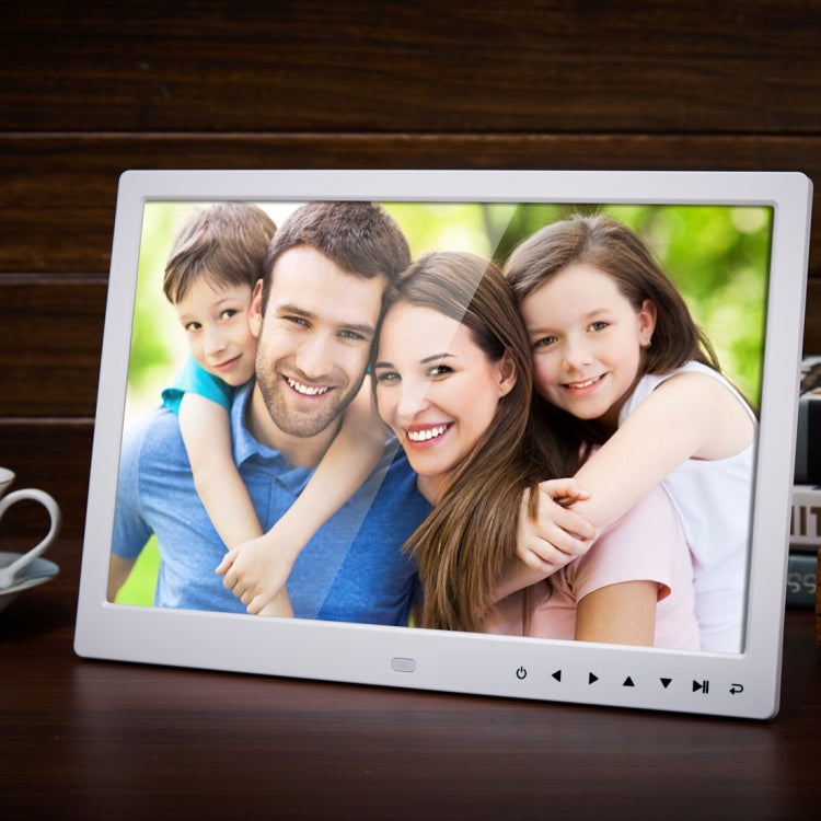 13.0 inch LED Display Digital Photo Frame with Holder / Remote Control, Allwinner, Support USB / SD Card Input / OTG (White) by buy2fix