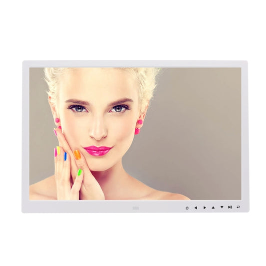 17.0 inch LED Display Digital Photo Frame with 7-keys Touch Button Control / Holder / Remote Control, Allwinner Technology, Support USB / SD Card Input / OTG, US/EU/UK Plug(White) by buy2fix