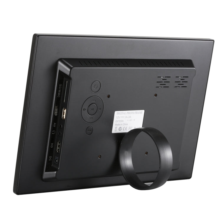 HSD1303 13.3 inch LED 1280x800 High Resolution Display Digital Photo Frame with Holder and Remote Control, Support SD / MMC / MS Card / USB Port, UK Plug(Black) - 11-15 inch by buy2fix | Online Shopping UK | buy2fix