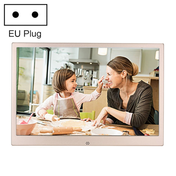 HSD1303 13.3 inch LED 1280x800 High Resolution Display Digital Photo Frame with Holder and Remote Control, Support SD / MMC / MS Card / USB Port, EU Plug(Silver) - 11-15 inch by buy2fix | Online Shopping UK | buy2fix