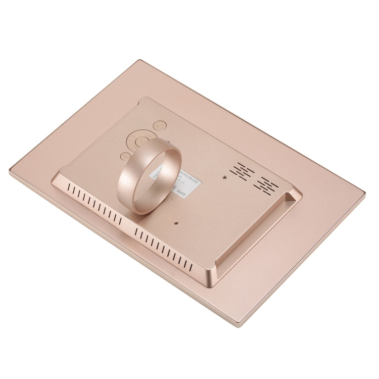 HSD1504 15.4 inch LED 1280x800 High Resolution Display Digital Photo Frame with Holder and Remote Control, Support SD / MMC / MS Card / USB Port, UK Plug(Gold) - 15 inch Above by buy2fix | Online Shopping UK | buy2fix