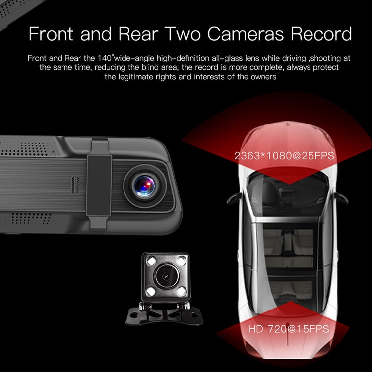 Anytek T600 Ultra HD 1080P 5.5 inch IPS Touch Screen Car DVR Driving Recorder - Car DVRs by Anytek | Online Shopping UK | buy2fix