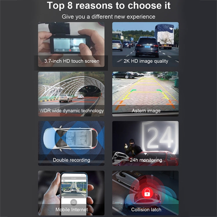 X11 1080P HD Night Vision WiFi Car Driving Recorder Support Mobile APP - Car DVRs by buy2fix | Online Shopping UK | buy2fix