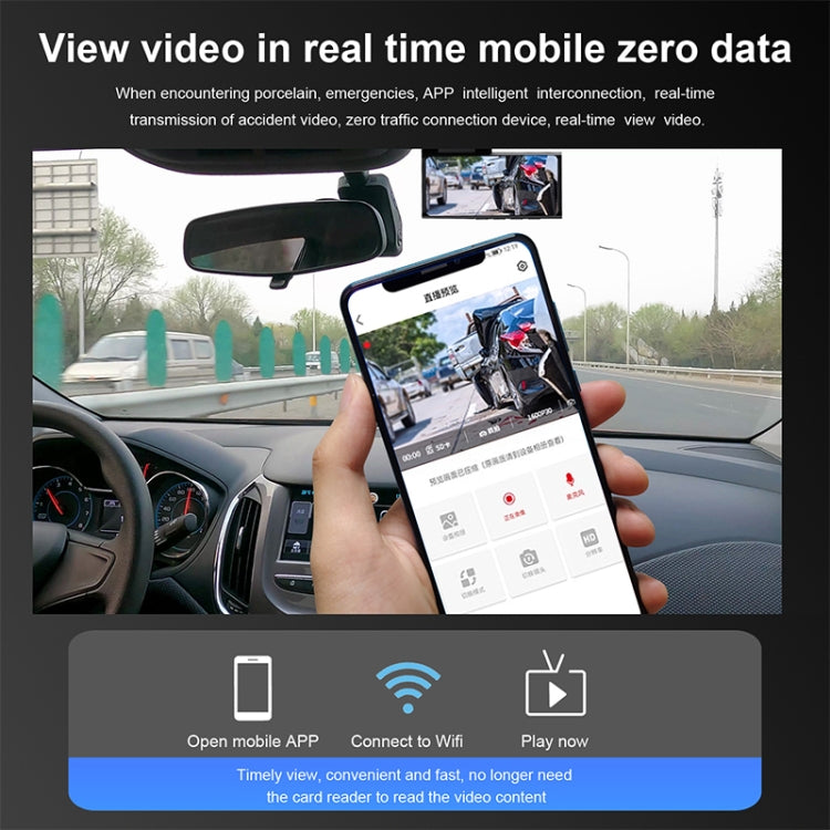 X11 1080P HD Night Vision WiFi Car Driving Recorder Support Mobile APP - Car DVRs by buy2fix | Online Shopping UK | buy2fix