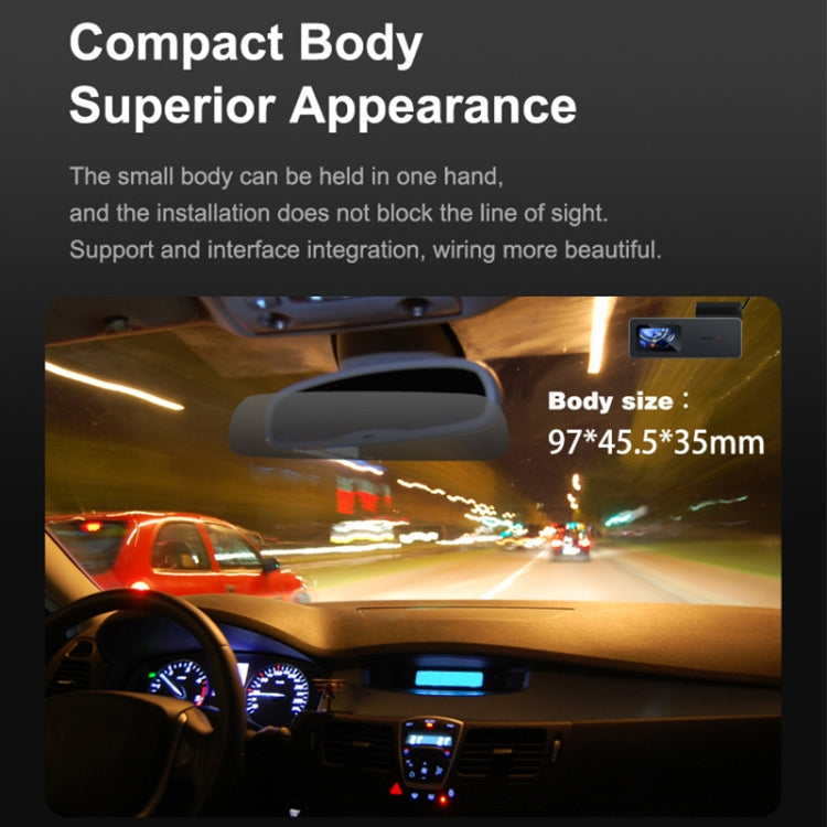 U06 2K Ultra HD Night Vision WiFi Car Driving Recorder Support Mobile APP - Car DVRs by buy2fix | Online Shopping UK | buy2fix