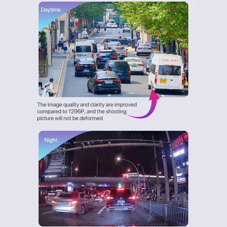U03 2K Ultra HD Night Vision Panoramic Triple Recording WiFi Driving Recorder - Car DVRs by buy2fix | Online Shopping UK | buy2fix