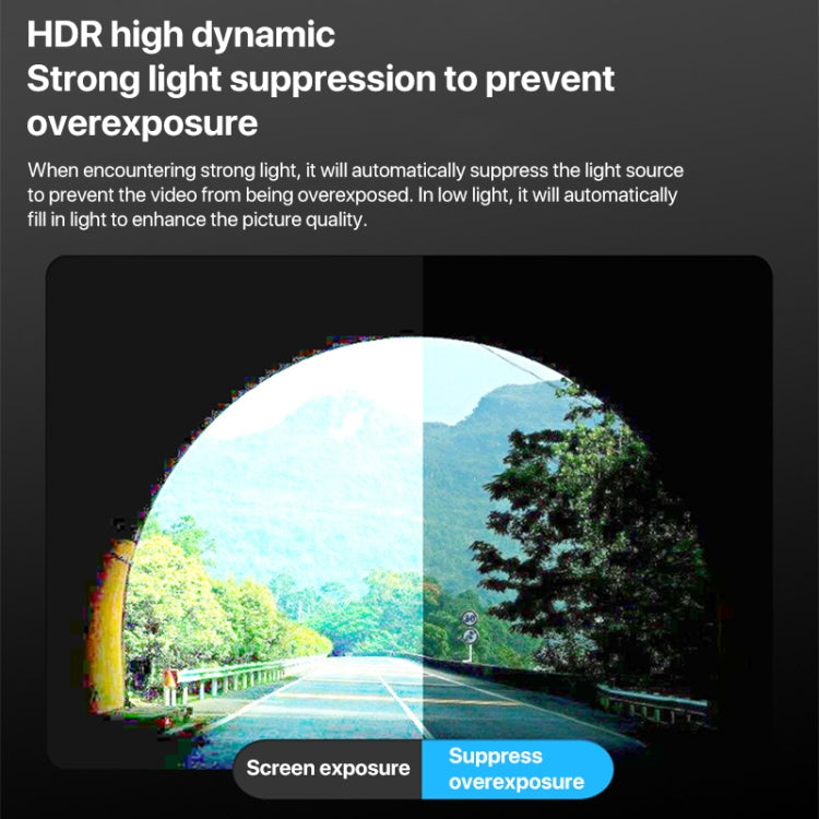 U03 2K Ultra HD Night Vision Panoramic Triple Recording WiFi Driving Recorder - Car DVRs by buy2fix | Online Shopping UK | buy2fix