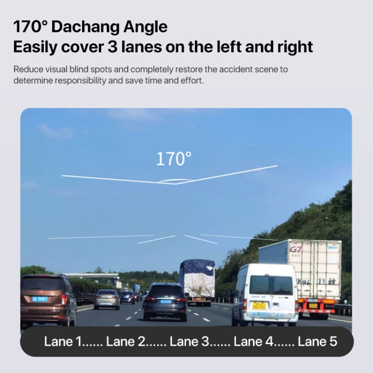 U03 2K Ultra HD Night Vision Panoramic Triple Recording WiFi Driving Recorder - Car DVRs by buy2fix | Online Shopping UK | buy2fix