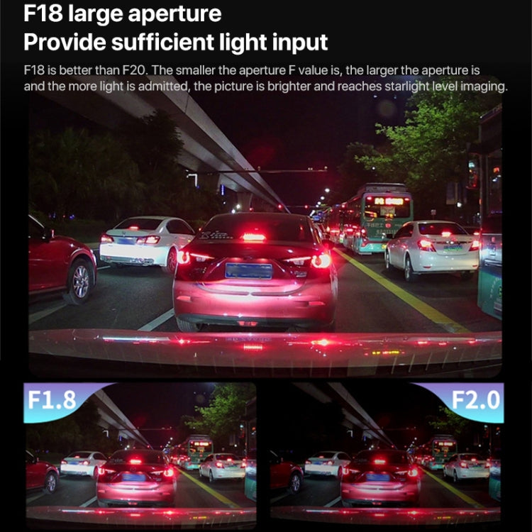 U03 2K Ultra HD Night Vision Panoramic Triple Recording WiFi Driving Recorder - Car DVRs by buy2fix | Online Shopping UK | buy2fix