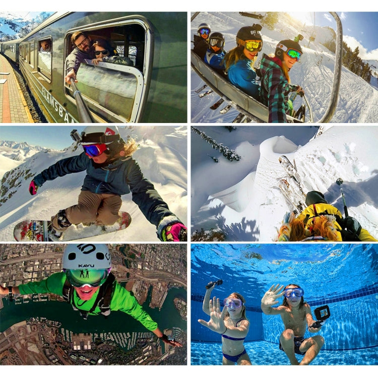 PULUZ 16 in 1 CNC Metal Accessories Combo Kits (Screws + Surface Mounts + Tripod Adapter + Extendable Pole Monopod + Storage Bag + Wrench) for GoPro, Insta360, DJI and Other Action Cameras by PULUZ