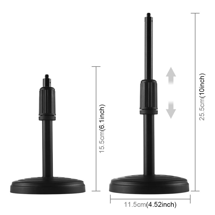 PULUZ 4.7 inch 12cm Ring Light Horizontal Dual Phone Brackets Desktop Holder Video Light Kits - Ring Light by PULUZ | Online Shopping UK | buy2fix