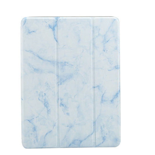 Marble Texture Pattern Horizontal Flip Case for iPad 9.7 (2018) , with Three-folding Holder & Pen Slots(Blue) by buy2fix