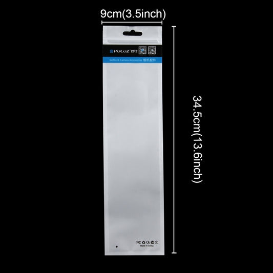 10 PCS PULUZ 34.5cm x 9cm Hang Hole Clear Front White Pearl Jewelry Zip Lock Packaging Bag(Size: S, Lengthened type) by buy2fix