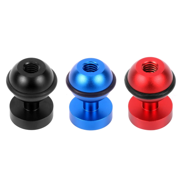 PULUZ CNC Aluminum Ball Head Adapter Mount for GoPro, Insta360, DJI and Other Action Cameras, Diameter: 2.5cm(Blue) by PULUZ