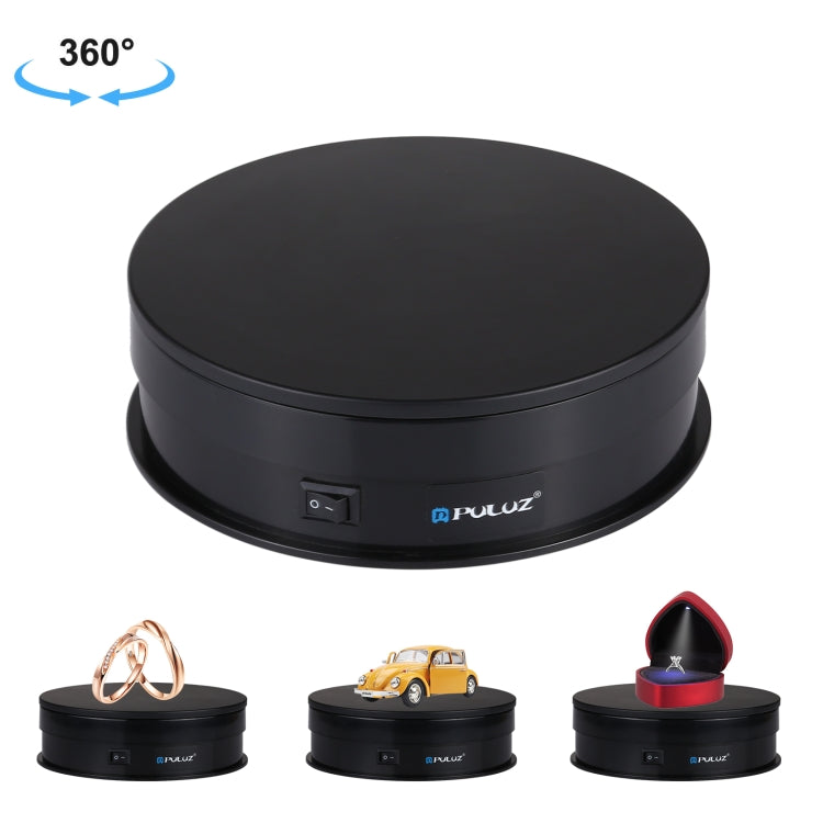 PULUZ 15cm USB Electric Rotating Turntable Display Stand Video Shooting Props Turntable for Photography, Load 1-5kg(Black) - by PULUZ | Online Shopping UK | buy2fix