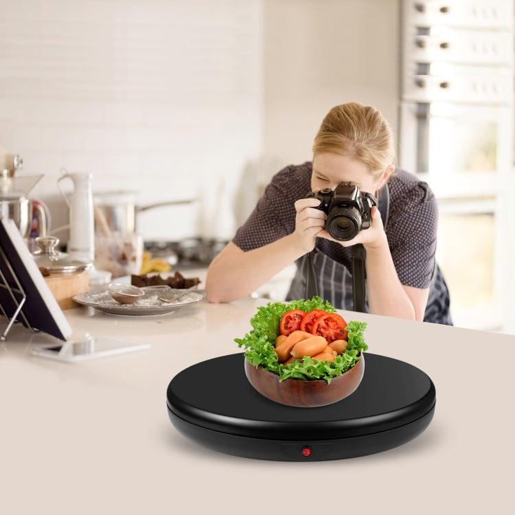PULUZ 45cm Remote Control Adjusting Speed Rotating Turntable Display Stand, Black, Load 100kg(US Plug) - by PULUZ | Online Shopping UK | buy2fix