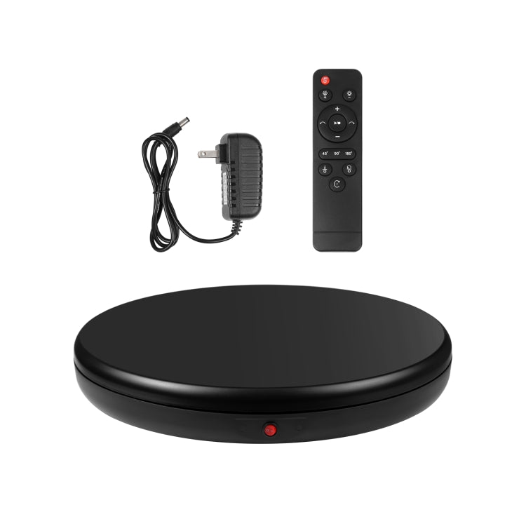 PULUZ 45cm Remote Control Adjusting Speed Rotating Turntable Display Stand, Black, Load 100kg(US Plug) - by PULUZ | Online Shopping UK | buy2fix