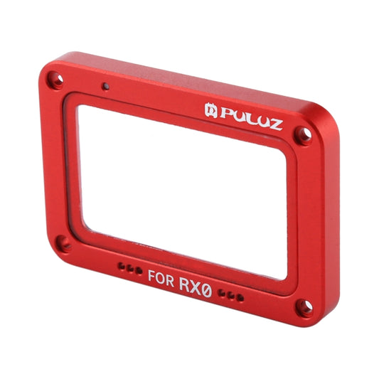 PULUZ Aluminum Alloy Flame + Tempered Glass Lens Protector for Sony RX0 / RX0 II, with Screws and Screwdrivers(Red) by PULUZ
