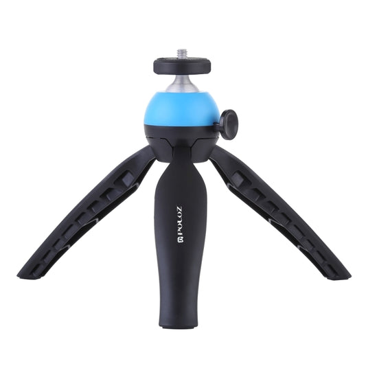 PULUZ Pocket Mini Tripod Mount with 360 Degree Ball Head for Smartphones, GoPro, DSLR Cameras(Blue) by PULUZ
