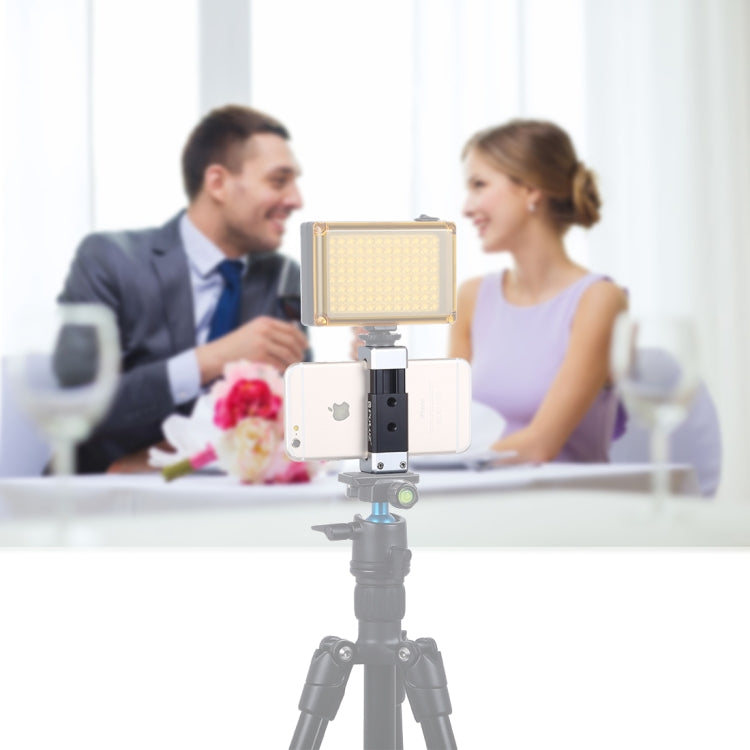 PULUZ Universal Phone Aluminum Alloy Clamp Holder Bracket with Cold Shoe For iPhone, Galaxy, Huawei, Xiaomi, Sony, HTC, Google and other Smartphones by PULUZ