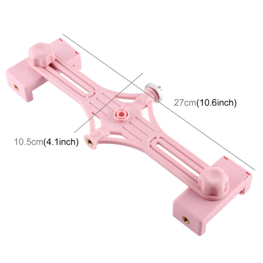 PULUZ Live Broadcast Dual Phone Brackets Horizontal Holder for iPhone, Galaxy, Huawei, Xiaomi, Sony and Other Smart Phones(Pink) by PULUZ