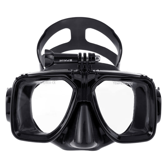 PULUZ Water Sports Diving Equipment Diving Mask Swimming Glasses for GoPro, Insta360, DJI and Other Action Cameras(Black) by PULUZ