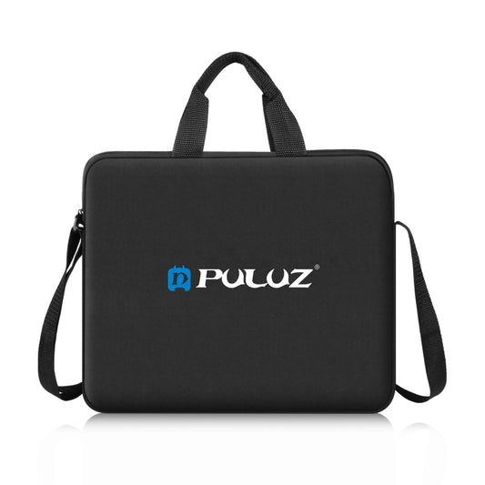 PULUZ 10 inch Ring LED Lights Portable Zipper Storage Bag Shoulder Handbags, Size: 33cm x 28cm x 3cm (Black) by PULUZ