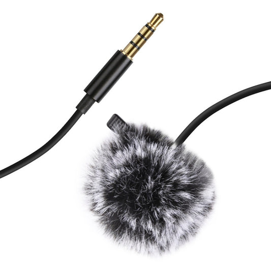 PULUZ 1.5m 3.5mm Jack Lavalier Wired Condenser Recording Microphone by PULUZ