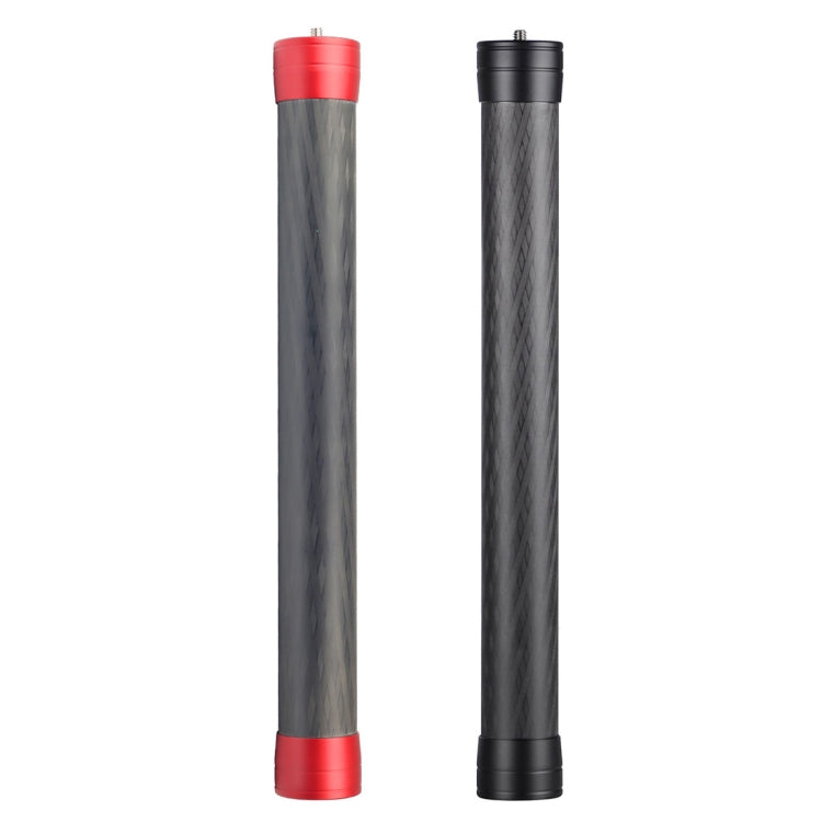 PULUZ Carbon Fiber Extension Monopod Pole Rod Extendable Stick for DJI / MOZA / Feiyu V2 / Zhiyun G5 / SPG Gimbal, Length: 35cm(Red) by buy2fix