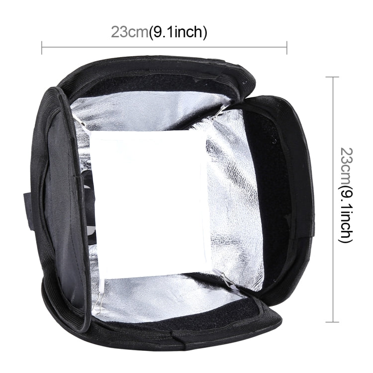PULUZ Foldable Soft Flash Light Diffuser Softbox Cover, Size: 23cm x 23cm - by PULUZ | Online Shopping UK | buy2fix