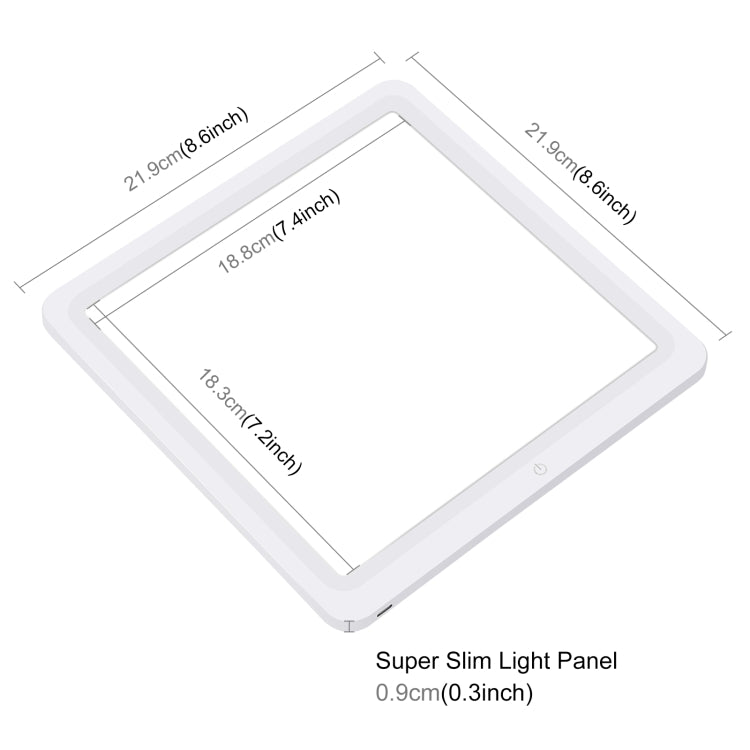 PULUZ 20cm LED Shadowless Light Pad for Photo Studio Box - by PULUZ | Online Shopping UK | buy2fix