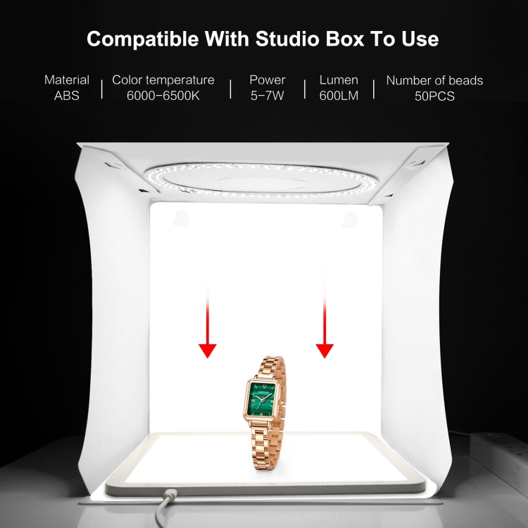 PULUZ 20cm LED Shadowless Light Pad for Photo Studio Box - by PULUZ | Online Shopping UK | buy2fix