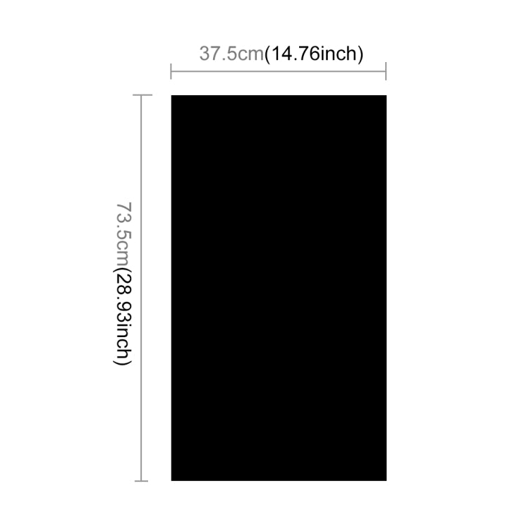 PULUZ Photography Background PVC Paper for Studio Tent Box, Size: 73.5cm x 36cm(Black) - Solid Color by PULUZ | Online Shopping UK | buy2fix