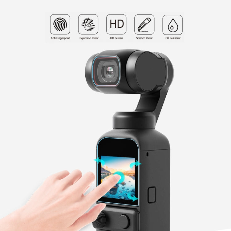PULUZ 9H 2.5D HD Tempered Glass Lens Protector + Screen Film for DJI OSMO Pocket 2 - Protective Film & Stickers by PULUZ | Online Shopping UK | buy2fix