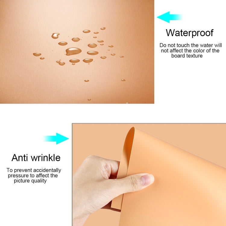PULUZ Photography Background PVC Paper Kits for Studio Tent Box, Size: 156cm x 80cm(Orange) - Solid Color by PULUZ | Online Shopping UK | buy2fix