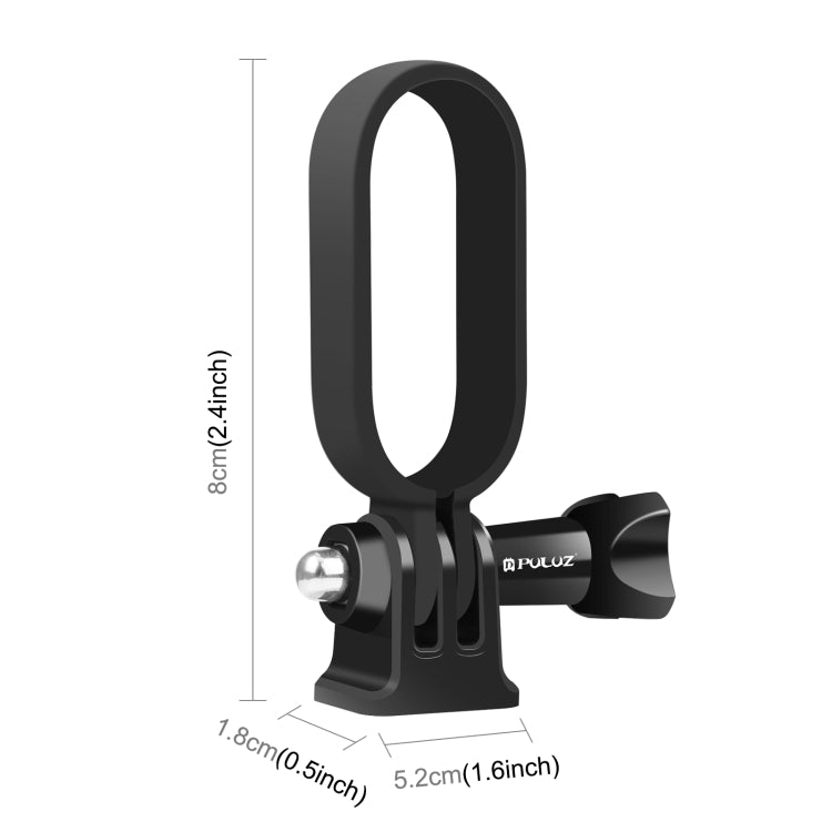 PULUZ Plastic Protective Frame Mount Cage with Tripod Base Adapter for Insta360 GO 2(Black) - Mount & Holder by PULUZ | Online Shopping UK | buy2fix
