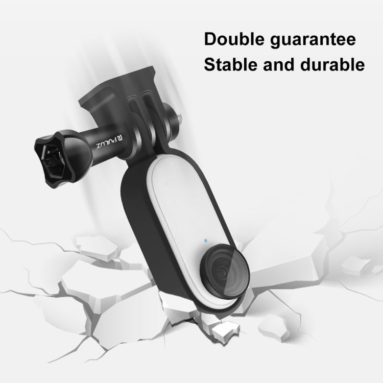PULUZ Plastic Protective Frame Mount Cage with Tripod Base Adapter for Insta360 GO 2(Black) - Mount & Holder by PULUZ | Online Shopping UK | buy2fix