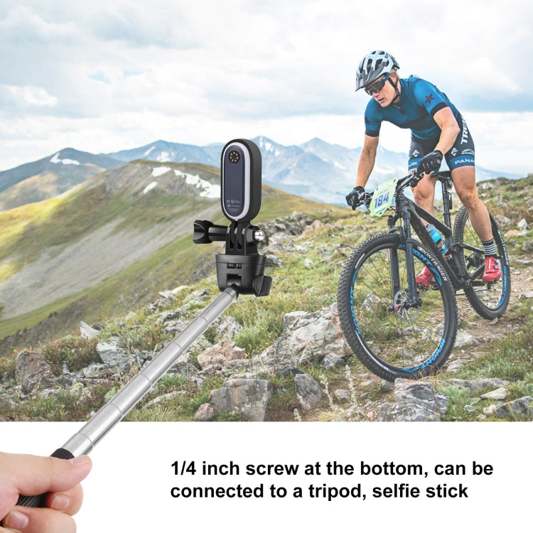 PULUZ Plastic Protective Frame Mount Cage with Tripod Base Adapter for Insta360 GO 2(Black) - Mount & Holder by PULUZ | Online Shopping UK | buy2fix